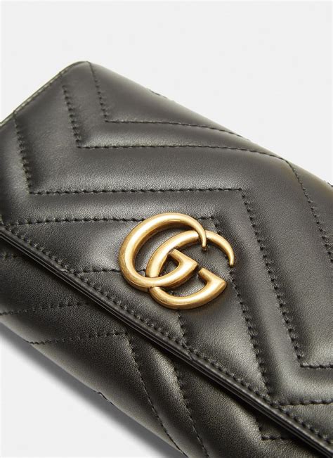 gucci black womens wallet|Gucci wallet women small.